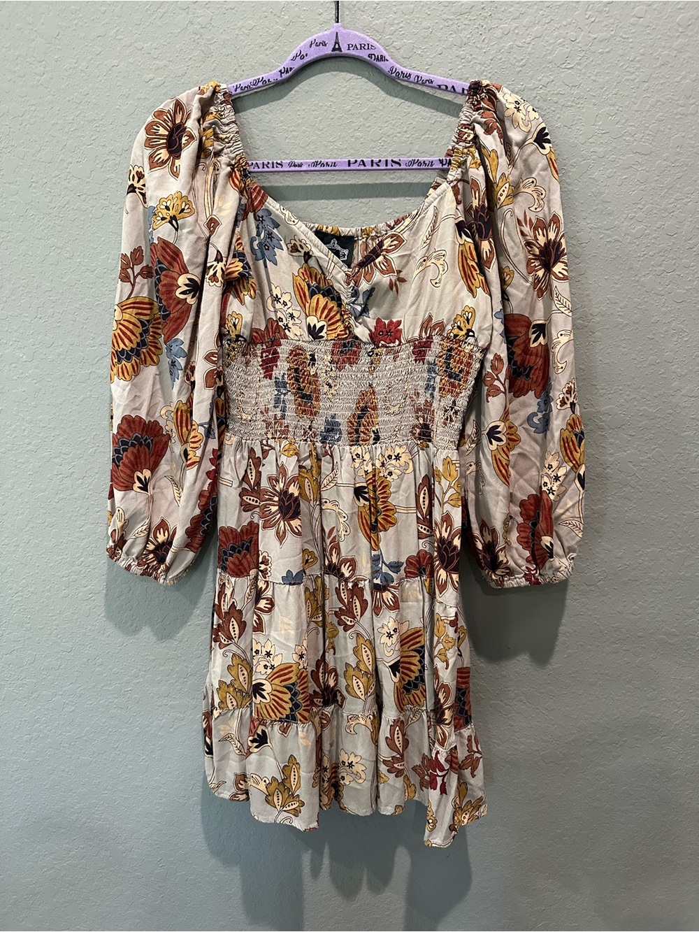 Angie smocked dress Sz M